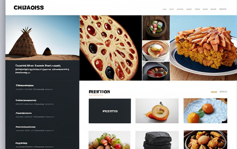 **

A clean, modern website interface showcasing a digital portfolio. The focus is on user-friendly navigation: clear menus, a prominent search bar, and well-organized categories like "Graphic Design," "Web Development," and "Photography." Make it look intuitive and inviting.

**