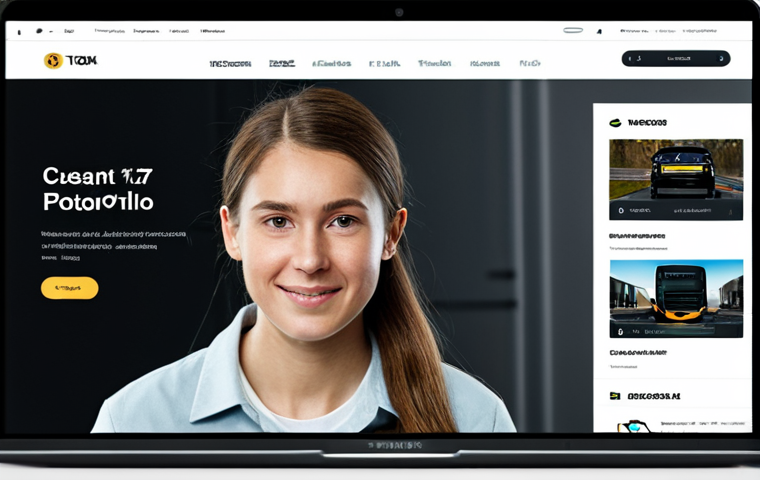 **

"A well-designed tech portfolio website displayed on a modern laptop. Clean layout, showcasing project thumbnails, code snippets, and a professional headshot. Focus on usability and visual appeal.  Coding icons, modern fonts, and a simple navigation bar are visible. safe for work, appropriate content, fully clothed, professional, perfect anatomy, natural proportions, high quality"

**