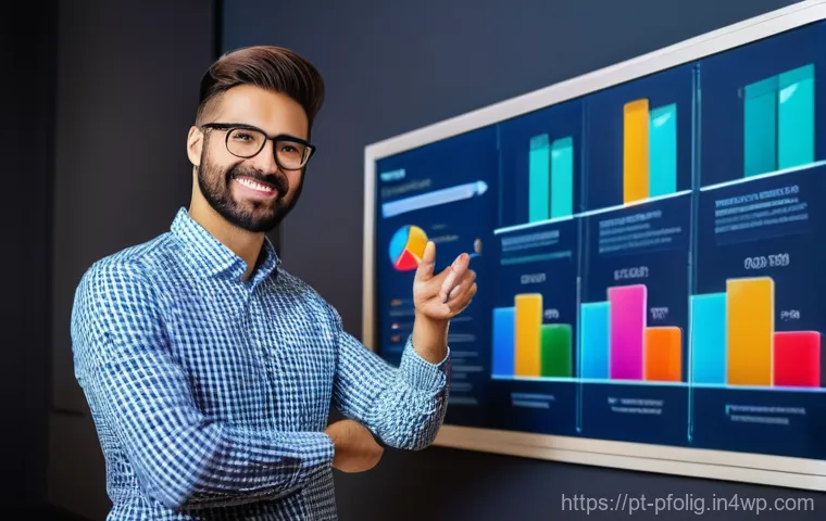 포트폴리오 경력 디자인을 위한 실무 경험 활용법 - **Prompt: "A young, diverse professional, dressed in smart casual attire, sits at a modern desk bath...