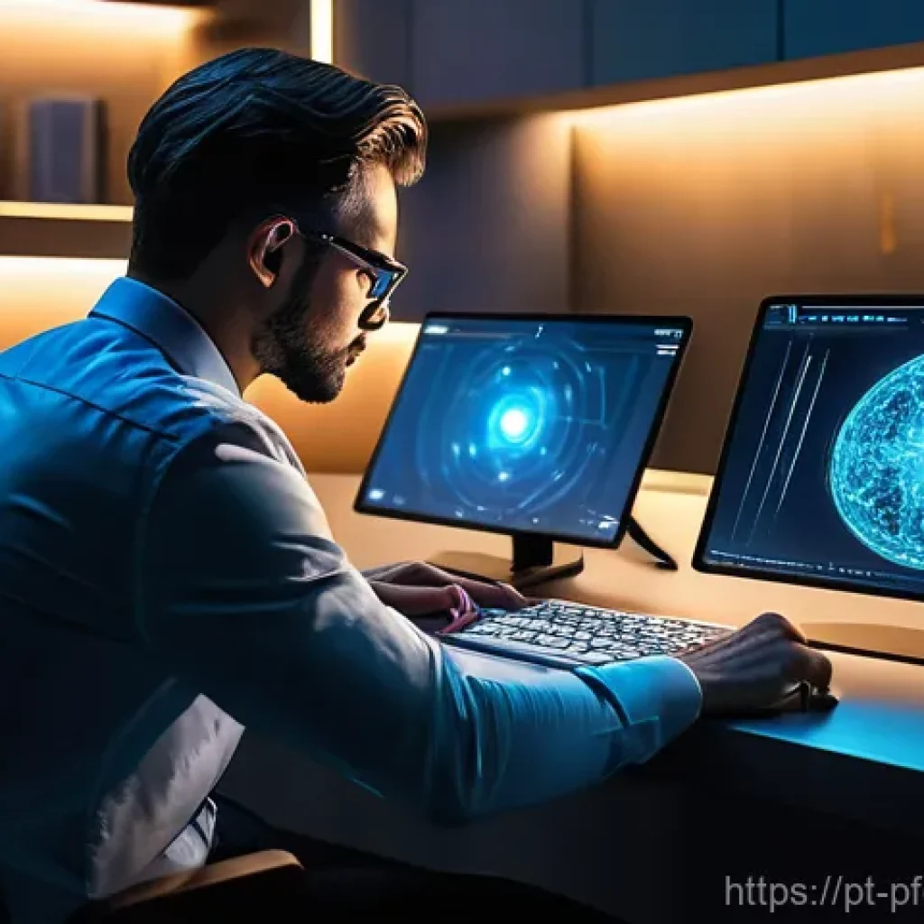 프리랜서의 포트폴리오 경력 디자인 전략 - "

**Image Prompt 2: Harmonizing Human Insight with AI Innovation**

"A focused and creative freelan...