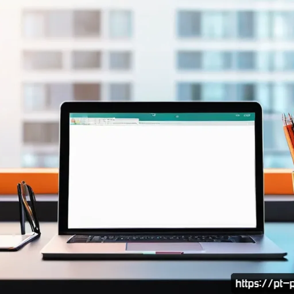 포트폴리오 경력 디자인에서의 자기 보호 전략 - A modern digital artist’s workspace featuring a sleek laptop displaying a vibrant online portfolio w...