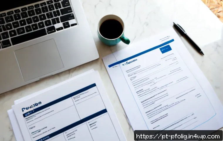 Home 17 자기소개서와 포트폴리오의 차이 - Photorealistic career planning desk scene in a bright modern Lisbon apartment, a young Portuguese pr...